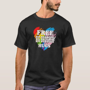 Lgbtq Free Big Brother Hugs Gay Pride Lgbt Ally Ra T-Shirt