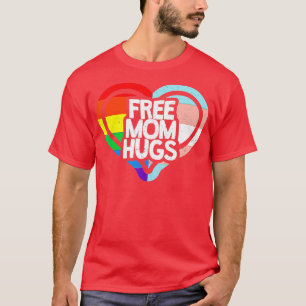LGBTQ Free Mama Hugs Gay Pride LGBT Ally Rainbow M T-Shirt