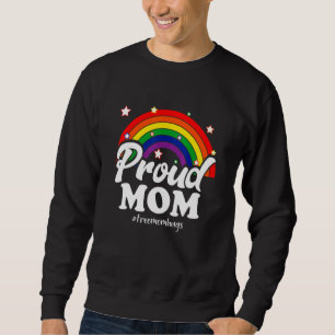 Lgbtq Free Mom Hugs Gay Pride Lgbt Ally Regenbogen Sweatshirt