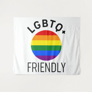 Lgbtq-freundliches Fahn-Symbol für homosexuelle Re Wandteppich