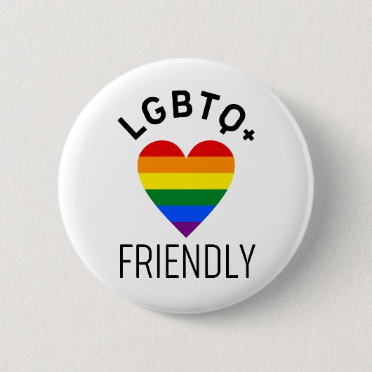 lgbtq freundliches Stolz Flaggensymbol Liebe Gay L Button (Vorderseite)