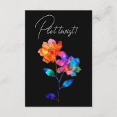 LGBTQ  FUNNY Wedding date CHANGE Petals & Pride  Begleitkarte (Vorderseite)