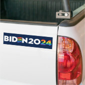 LGBTQ für Biden 2024 Autoaufkleber (Auf Lkw)