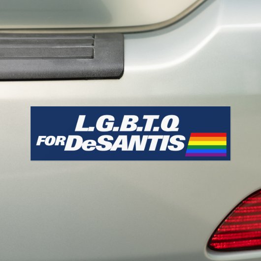 LGBTQ für DeSantis 2024 Autoaufkleber (Auf Auto)