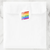 LGBTQ für KAMALA HARRIS Regenbogenstreifen Runder Aufkleber (Tasche)