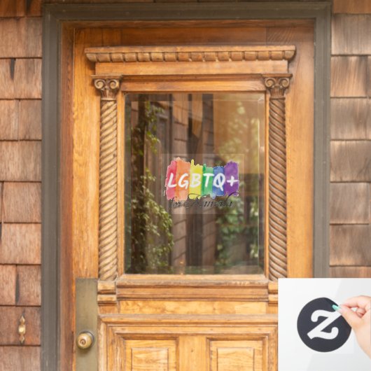 LGBTQ für Kamala Rainbow Gay Pride Fensteraufkleber (Haustür)