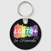 LGBTQ für Kamala Rainbow Gay Pride Schlüsselanhänger (Rückseite)