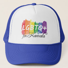 LGBTQ für Kamala Rainbow Gay Pride Truckerkappe