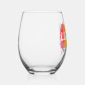 LGBTQ für Kamala Rainbow Gay Pride Weinglas Ohne Stiel (Rechts)