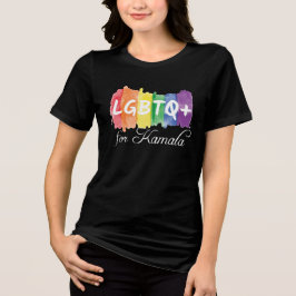 LGBTQ für Kamala Rainbow Gay Pride Women Tri-Blend Shirt