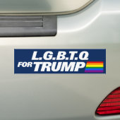 LGBTQ für Trump 2024 Autoaufkleber (Auf Auto)