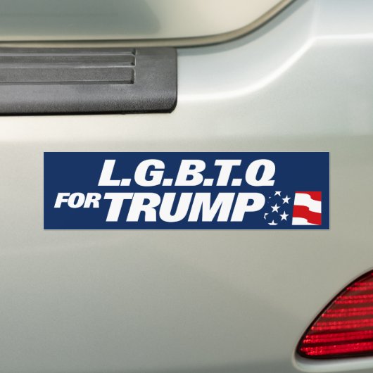 LGBTQ für Trump 2024 Autoaufkleber (Auf Auto)