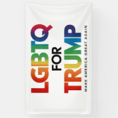 LGBTQ FÜR TRUMP GAY LESBIAN FÜR TRUMP 2024 BANNER (Vertikal)