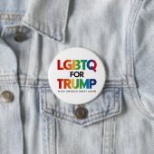LGBTQ FÜR TRUMP GAY LESBIAN FÜR TRUMP 2024 BUTTON (Beispiel)