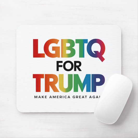 LGBTQ FÜR TRUMP GAY LESBIAN FÜR TRUMP 2024 MOUSEPAD (Mit Mouse)