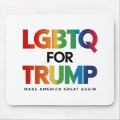 LGBTQ FÜR TRUMP GAY LESBIAN FÜR TRUMP 2024 MOUSEPAD (Vorne)