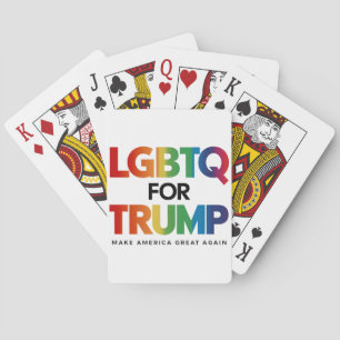 LGBTQ FÜR TRUMP GAY LESBIAN FÜR TRUMP 2024 SPIELKARTEN