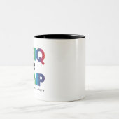 LGBTQ FÜR TRUMP GAY LESBIAN FÜR TRUMP 2024 ZWEIFARBIGE TASSE (Mittel)