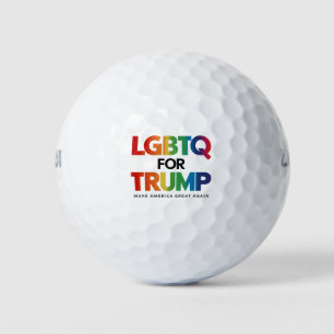 LGBTQ FÜR TRUMP SCHWUL LESBISCH FÜR TRUMP 2024 GOLFBALL