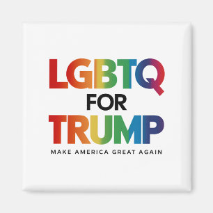 LGBTQ FÜR TRUMP SCHWUL LESBISCH FÜR TRUMP 2024 MAGNET