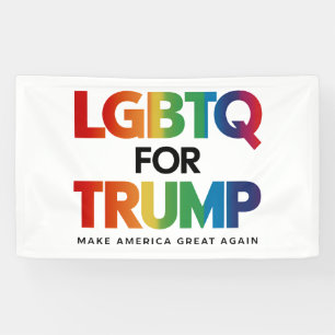 LGBTQ FÜR TRUMP SCHWULE LESBEN FÜR TRUMP 2024  BANNER
