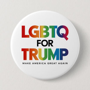 LGBTQ FÜR TRUMP SCHWULE LESBEN FÜR TRUMP 2024  BUTTON