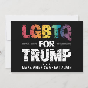 LGBTQ FÜR TRUMP SCHWULE LESBEN FÜR TRUMP 2024  EINLADUNG