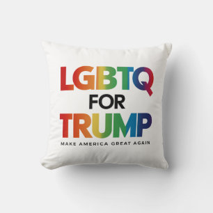 LGBTQ FÜR TRUMP SCHWULE LESBEN FÜR TRUMP 2024  KISSEN