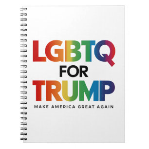 LGBTQ FÜR TRUMP SCHWULE LESBEN FÜR TRUMP 2024 NOTIZBLOCK