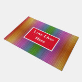 LGBTQ+ FUßMATTE (Schrägansicht)