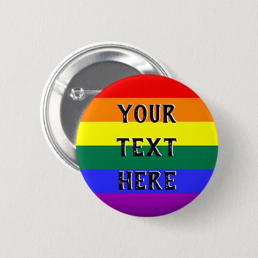 LGBTQ Gay Lesbian Primegleichheit Button (Vorne & Hinten)