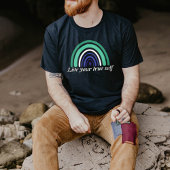 LGBTQ Gay Man Flag: Leben Sie Ihr wahres Selbst T-Shirt