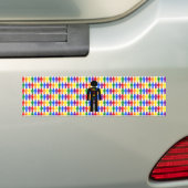 LGBTQ Gay Man Silhouette und Regenbogen Männer Autoaufkleber (Auf Auto)
