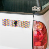 LGBTQ Gay Man Silhouette und Regenbogen Männer Autoaufkleber (Auf Lkw)