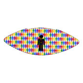 LGBTQ Gay Man Silhouette und Regenbogen Männer Football (Panel)