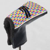 LGBTQ Gay Man Silhouette und Regenbogen Männer Golf Headcover (3/4 Vorderseite)