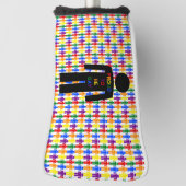 LGBTQ Gay Man Silhouette und Regenbogen Männer Golf Headcover (Rotieren 90)