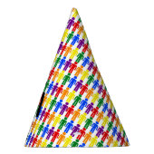 LGBTQ Gay Man Silhouette und Regenbogen Männer Partyhütchen (Rechts)