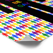 LGBTQ Gay Man Silhouette und Regenbogen Männer Poster (Ecke)