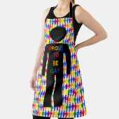 LGBTQ Gay Man Silhouette und Regenbogen Männer Schürze (InSitu)