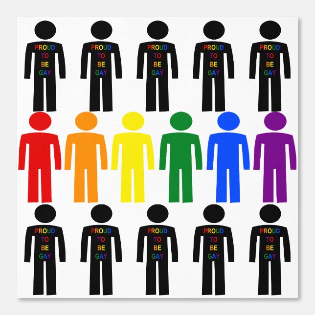 LGBTQ Gay Man Silhouette und Regenbogen Männer Tapete (Vorderseite)