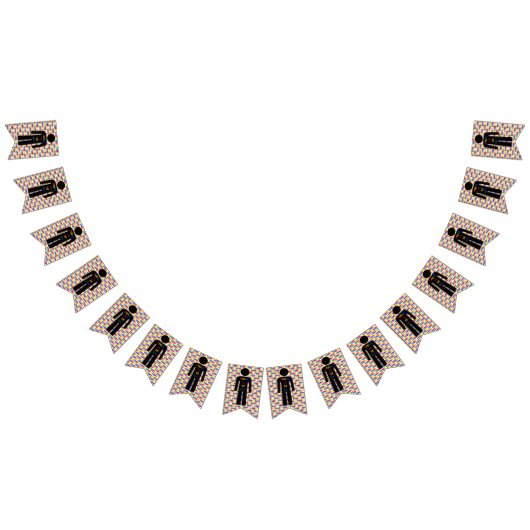 LGBTQ Gay Man Silhouette und Regenbogen Männer Wimpelkette (Alle)