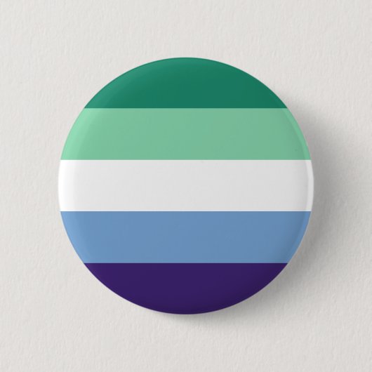 LGBTQ Gay Men-Flag Button (Vorderseite)