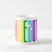 LGBTQ Gay Pride 2019 Regenbogenfarben Kaffeetasse (Mittel)