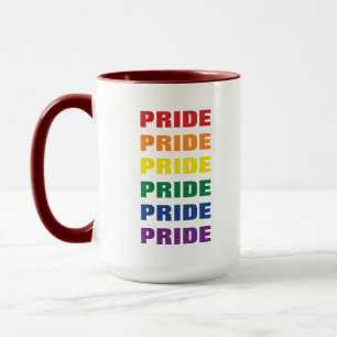 LGBTQ-Gay Pride Anpassbarer, mehrfacher Text Tasse