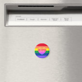 LGBTQ Gay Pride Farbenfrohe Regenbogen Liebe Magnet (In Situ (Geschirrspüler))
