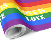 LGBTQ Gay Pride für benutzerdefinierte Rainbow-Fla Geschenkpapier (Rolleneckpunkt)