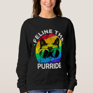 Lgbtq Gay Pride Katze Feline The Purride Sweatshirt