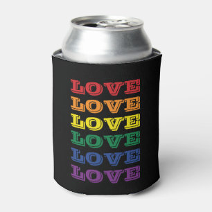 LGBTQ Gay Pride-Liebe Anpassbare, mehrfache Text Dosenkühler