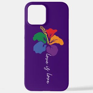 LGBTQ Gay Pride - LIEBE IST LIEBE Rainbow Blume iPhone 12 Pro Max Hülle